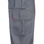 Pantalón multibolsillos unisex en algodón y poliéster 200 g/m2 color gris octava vista