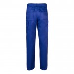 Pantalón multibolsillos unisex en algodón y poliéster 200 g/m2 color azul real segunda vista