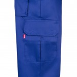 Pantalón multibolsillos unisex en algodón y poliéster 200 g/m2 color azul real quinta vista