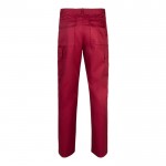 Pantalón multibolsillos unisex en algodón y poliéster 200 g/m2 color burdeos segunda vista