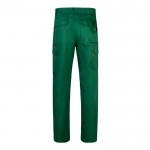 Pantalón multibolsillos unisex en algodón y poliéster 200 g/m2 color verde oscuro segunda vista