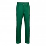 Pantalón multibolsillos unisex en algodón y poliéster 200 g/m2 color verde oscuro