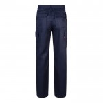 Pantalón multibolsillos unisex en algodón y poliéster 200 g/m2 color azul marino segunda vista