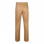 Pantalón multibolsillos unisex en algodón y poliéster 200 g/m2 color natural segunda vista