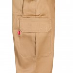 Pantalón multibolsillos unisex en algodón y poliéster 200 g/m2 color natural quinta vista