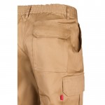 Pantalón multibolsillos unisex en algodón y poliéster 200 g/m2 color natural sexta vista