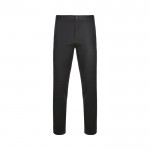 Pantalón tipo chino unisex elástico en algodón y elastano 260 g/m2 color negro
