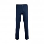 Pantalón tipo chino unisex elástico en algodón y elastano 260 g/m2 color azul marino