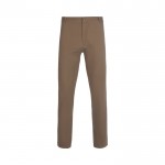 Pantalón tipo chino unisex elástico en algodón y elastano 260 g/m2 color natural