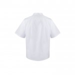 Chaqueta para cocina de manga corta de poliéster y algodón 110 g/m2 color blanco segunda vista