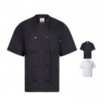 Chaqueta para cocina de manga corta de poliéster y algodón 110 g/m2 varios colores