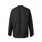 Chaqueta de cocina de manga larga de poliéster y algodón 175 g/m2 color negro segunda vista