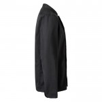Chaqueta de cocina de manga larga de poliéster y algodón 175 g/m2 color negro cuarta vista