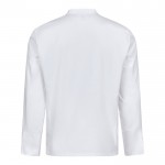 Chaqueta de cocina de manga larga de poliéster y algodón 175 g/m2 color blanco segunda vista