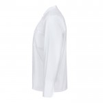 Chaqueta de cocina de manga larga de poliéster y algodón 175 g/m2 color blanco tercera vista