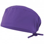 Gorro sanitario de sarga en poliéster y algodón 190 g/m2 color lila