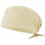 Gorro sanitario de sarga en poliéster y algodón 190 g/m2 color marfil