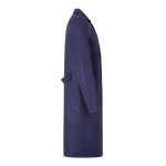 Blusa de trabajo de sarga de poliéster y algodón 175 g/m2 color azul cuarta vista