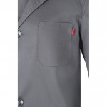 Blusa de trabajo de sarga de poliéster y algodón 175 g/m2 color gris quinta vista