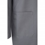 Blusa de trabajo de sarga de poliéster y algodón 175 g/m2 color gris sexta vista