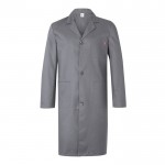 Blusa de trabajo de sarga de poliéster y algodón 175 g/m2 color gris