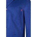 Blusa de trabajo de sarga de poliéster y algodón 175 g/m2 color azul real quinta vista
