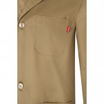 Blusa de trabajo de sarga de poliéster y algodón 175 g/m2 color natural quinta vista