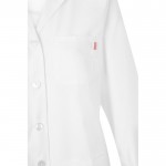 Bata laboral de manga larga de poliéster y algodón 175 g/m2 color blanco quinta vista