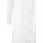 Bata laboral de manga larga de poliéster y algodón 175 g/m2 color blanco sexta vista