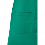 Bata laboral de manga larga de poliéster y algodón 175 g/m2 color verde sexta vista