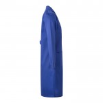 Bata laboral de manga larga de poliéster y algodón 175 g/m2 color azul real cuarta vista