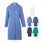 Bata laboral de manga larga de poliéster y algodón 175 g/m2 varios colores