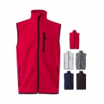 Chaleco laboral softshell con forro polar de poliéster 280 g/m2 varios colores