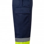 Pantalón de trabajo unisex de poliéster y algodón 190 g/m2 quinta vista