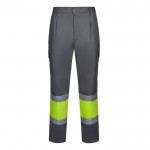 Pantalón de trabajo unisex de poliéster y algodón 190 g/m2 color gris