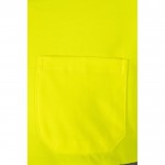 Polo de piqué laboral de manga larga de alta visibilidad 150 g/m2 color amarillo quinta vista