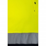 Polo de piqué laboral de manga larga de alta visibilidad 150 g/m2 color amarillo octava vista