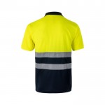 Polo de manga corta laboral unisex ojo de perdiz 140 g/m2 segunda vista