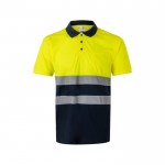 Polo de manga corta laboral unisex ojo de perdiz 140 g/m2