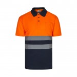 Polo de manga corta laboral unisex ojo de perdiz 140 g/m2