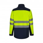Chaqueta polar softshell extra grande de poliéster y elastano 280 g/m2 color amarillo segunda vista