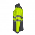Chaqueta polar softshell extra grande de poliéster y elastano 280 g/m2 tercera vista