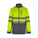 Chaqueta polar softshell extra grande de poliéster y elastano 280 g/m2