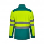 Chaqueta polar softshell extra grande de poliéster y elastano 280 g/m2 segunda vista