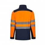 Chaqueta polar softshell extra grande de poliéster y elastano 280 g/m2 color naranja segunda vista