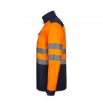 Chaqueta polar softshell extra grande de poliéster y elastano 280 g/m2 color naranja tercera vista
