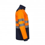 Chaqueta polar softshell extra grande de poliéster y elastano 280 g/m2 color naranja cuarta vista
