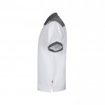Polo de trabajo piqué unisex en manga corta de poliéster 200 g/m2 color blanco tercera vista