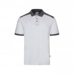 Polo de trabajo piqué unisex en manga corta de poliéster 200 g/m2 color blanco