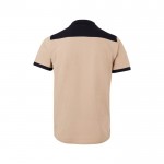 Polo de trabajo piqué unisex en manga corta de poliéster 200 g/m2 color beige segunda vista